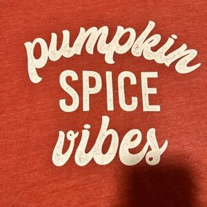“Pumpkin Spice Vibes” women’s Torrid size 2x cozy fall tee shirt t